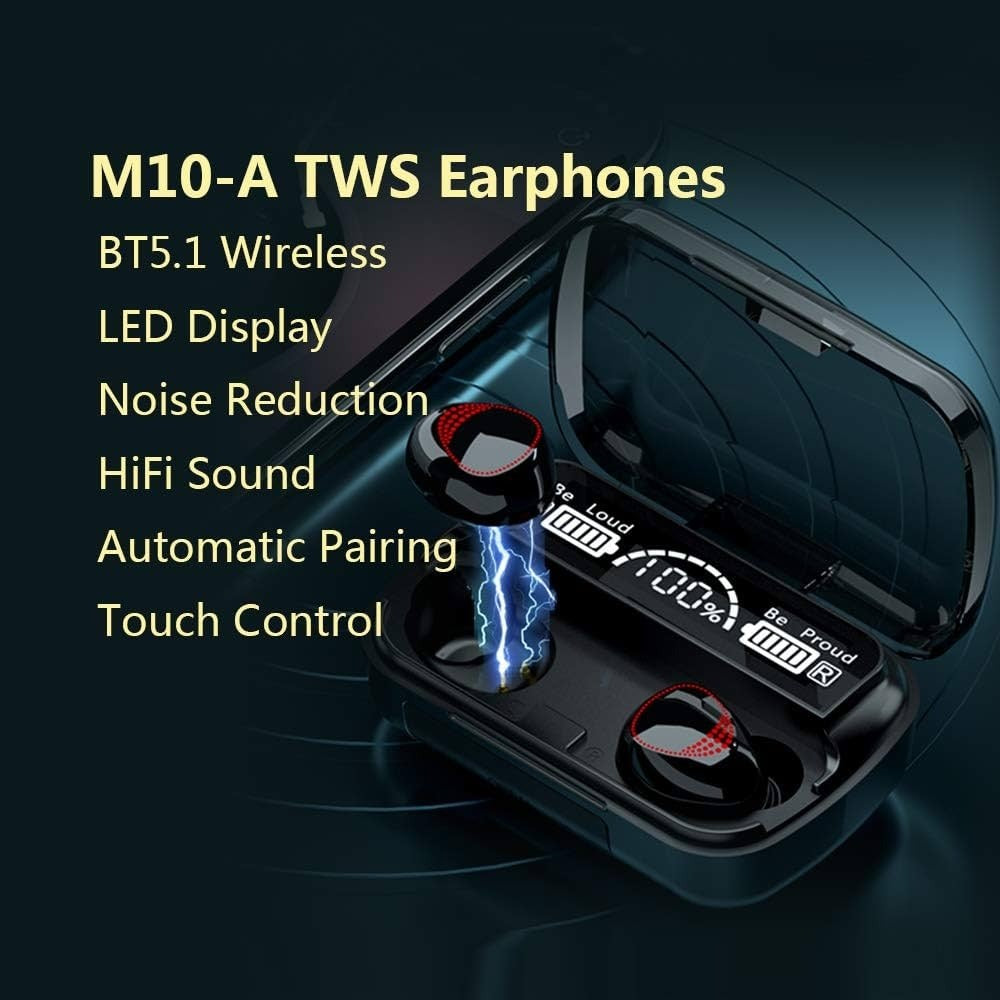 TWS M10 Wireless Earbuds Bluetooth
