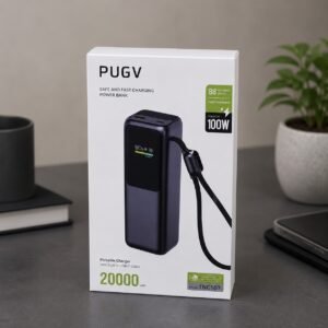 PUGV 100W Fast Charging Power Bank with Digital Display (20000mAh)